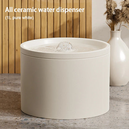 Ceramic Water Fountain - Filtered Fresh Water