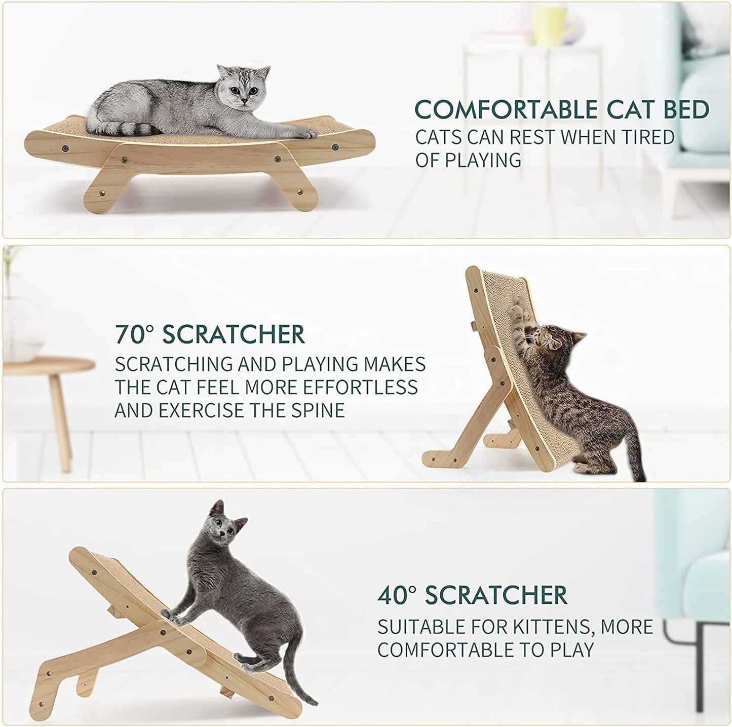 Wooden Cat Scratcher