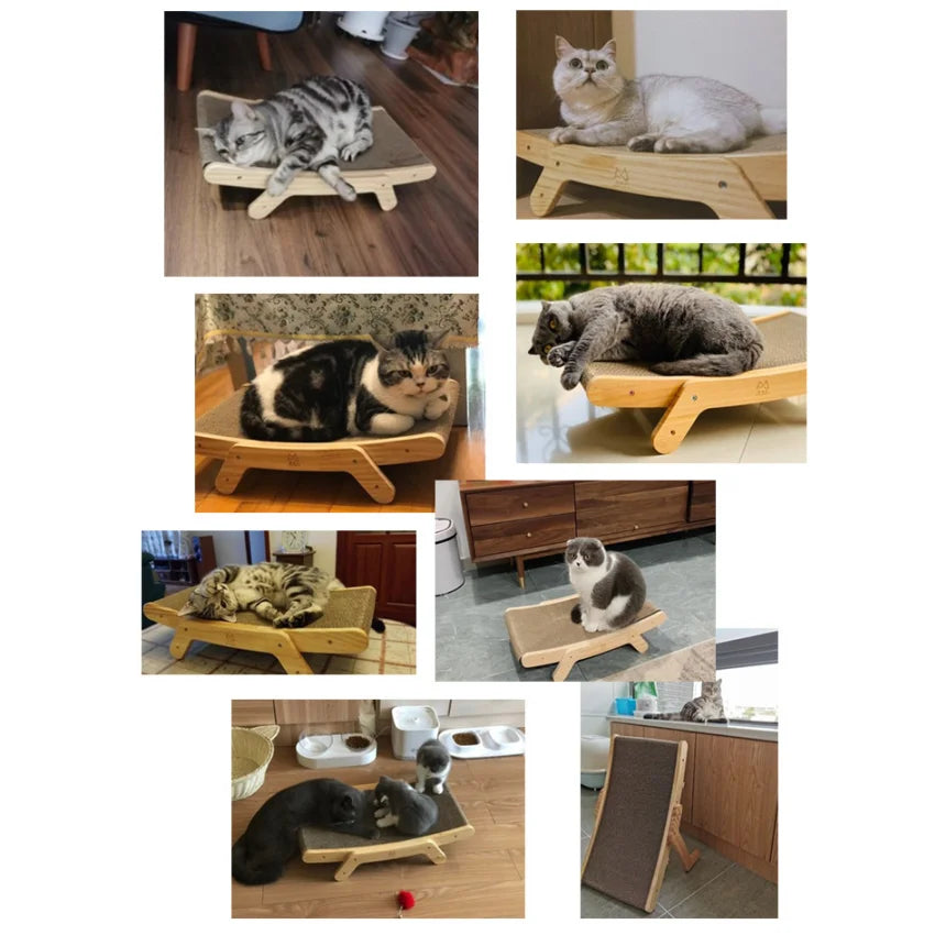 Wooden Cat Scratcher